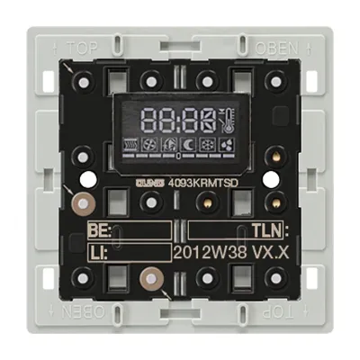 JUNG KNX Raumtemperaturregler 4093KRMTSD | Unterputz | Busankoppler | Tastensensor | Status-LED | Kunststoff