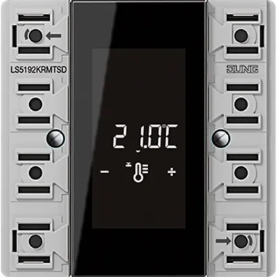 JUNG KNX Raumcontroller-Modul LS5192KRMTSD | 2fach Unterputz | Raumtemperaturregler | 4 Tasten | Status-LED | Kunststoff