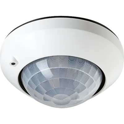 JUNG KNX Präsenzmelder 3361-1 WW | Bewegungsmelder Decke | Aufputz | 360° Erfassung | Helligkeitssensor | alpinweiß