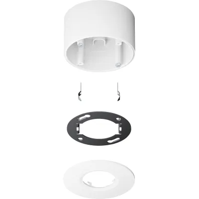 Jung Aufputzgehäuse KNX Präsenzmelder Mini PMM-AP-SET-WW | Deckenmontage | Zubehör-Set | alpinweiß