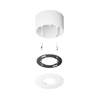 Jung Aufputzgehäuse KNX Präsenzmelder Mini PMM-AP-SET-WW | Deckenmontage | Zubehör-Set | alpinweiß