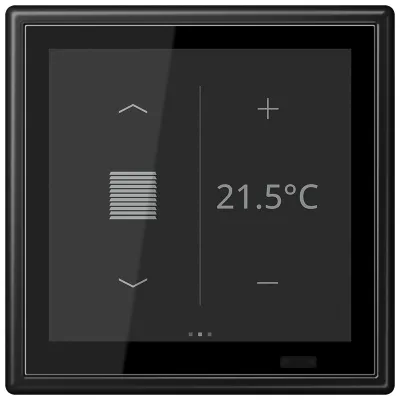JUNG KNX Raumcontroller LS Touch LS459D1SSWM | Unterputz | Touchscreen | Raumtemperaturregler | IP20 | graphitschwarz