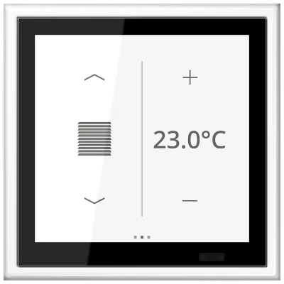 JUNG KNX Raumcontroller LS Touch LS459D1SWW | Unterputz | Touchscreen | Temperaturregler | IP20 | Kunststoff | alpinweiß