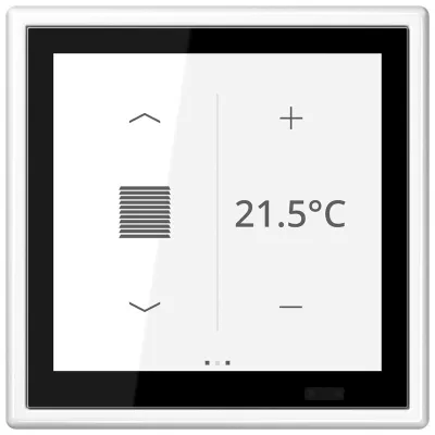 JUNG KNX Raumcontroller LS Touch LS459D1SWW | Unterputz | Touchscreen | Temperaturregler | IP20 | Kunststoff | alpinweiß