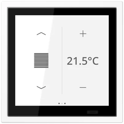 JUNG KNX Raumcontroller LS TOUCH LSZ459BFD1SWW | Unterputz | Thermoplast | glänzend | IP20 | alpinweiß