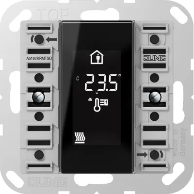 JUNG KNX Raumcontroller-Modul 2-fach | Unterputz | Temperatursensor | 4 Tasten | Status-LED | weiß