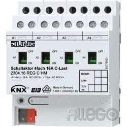 Jung KNX Schaltaktor 4-fach C-Last 2304.16 REGCHM