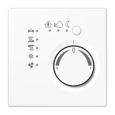 JUNG KNX Stetigregler LS2178WW | Raumtemperaturregler Unterputz | integriertem Busankoppler | Stellrad | alpinweiß