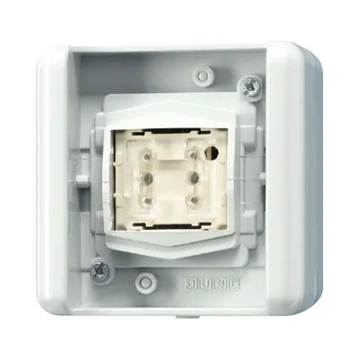 JUNG KNX Taster BA 1fach 8471.02LEDW | Schalten, Jalousie, Dimmen | LED | Aufputz | IP44 | WG800