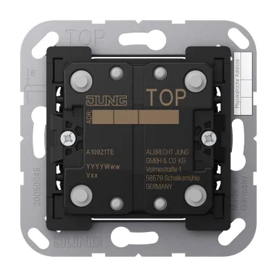 JUNG KNX Taster Erweiterung 2-fach A10921TE | Unterputz | 4 Betätigungspunkte | ohne LED | IP20