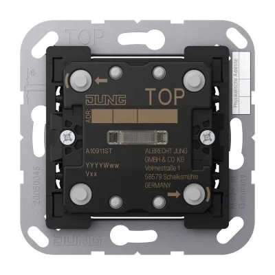 JUNG KNX Taster Universal 1fach A10911ST | Unterputz | 2 Betätigungsflächen | LED-Status | IP20 | Smart Home