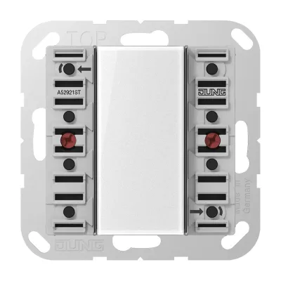 JUNG KNX Tastsensor-Modul Universal A 52921 ST | 2fach | Unterputz | 4 Tasten | LED | IP20 | Serie AS/A F50