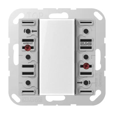 JUNG KNX Tastsensor-Modul A 52931 ST | 3fach | Unterputz | 6 Tasten | LED-Status | IP20 | Kunststoff | Serie AS/A