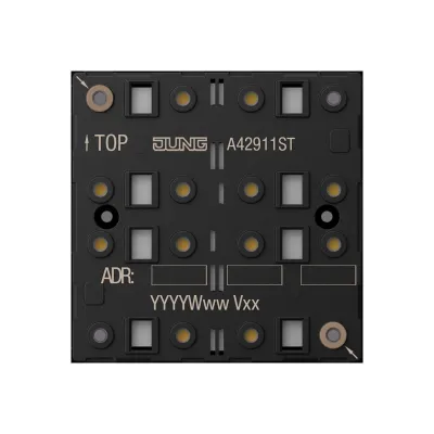 JUNG KNX Tastsensor-Modul A 4291 1ST | 1-fach | Universal F40 Secure | Unterputz | LED | Kunststoff | Serie AS/A