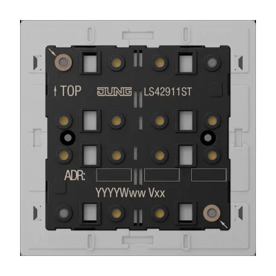 JUNG KNX Tastsensor-Modul LS 4291 1ST | 1fach | Unterputz | LED-Anzeige | Secure | 2 Betätigungspunkte | Serie LS