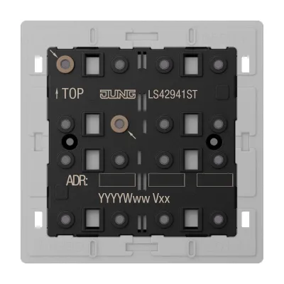 JUNG KNX Tastsensor-Modul LS 4294 1ST | 4fach Universal | Unterputz | 8 Tasten | LED-Anzeige | Secure | Serie LS