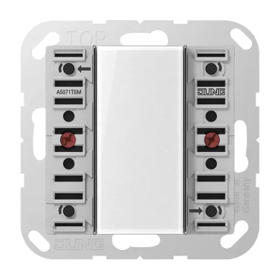 JUNG KNX Tastsensor-Modul 1fach A5071TSM | Unterputz | Busankoppler | LED-Anzeige | Serie AS/A | 2 Betätigungspunkte