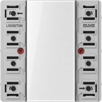 JUNG KNX Tastsensor-Modul 2fach | Universal | Unterputz | Busankoppler | LED | Kunststoff perlmutt