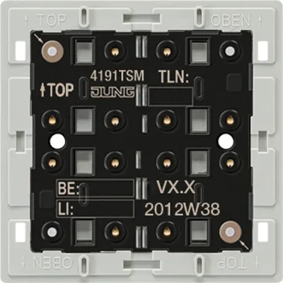 JUNG KNX Tastsensor-Modul 1-fach Unterputz | Temperatursensor | Busankoppler | LED-Anzeige