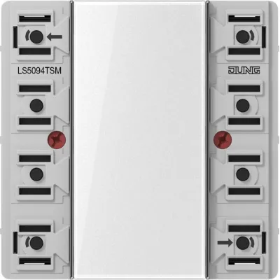 JUNG KNX Tastsensor-Modul 4-fach | Busankoppler | beleuchtet | Unterputz | Serie LS