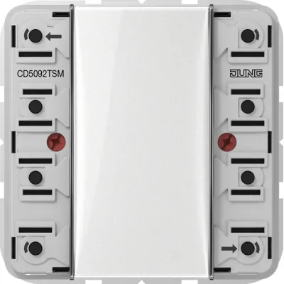 JUNG KNX Tastsensor-Modul Universal CD5092TSM 2fach Unterputz | Busankoppler | LED-Anzeige | Diebstahlschutz