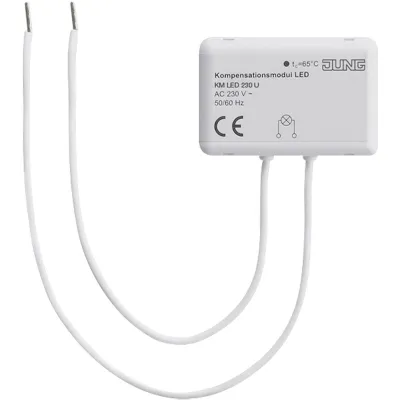 JUNG Kompensationsmodul LED KMLED230U | 230V | für HV-LED-Lampen & Dimmer | verbessert Dimmverhalten | weiß