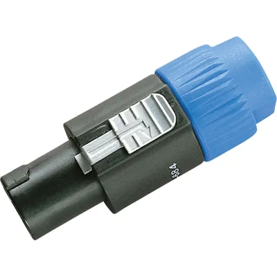 Jung Lautsprecher-Buchse PS4 | Speakon 4-polig | Anschluss bis 4mm² | UP-Einsatz | Kunststoff | schwarz