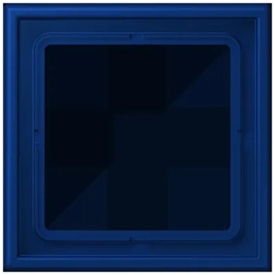 JUNG Rahmen 1-fach LC 981 261 | Unterputz | Kunststoff Duroplast | matt | 81x81mm | IP20 | blau bleu outremer foncé