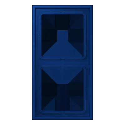 JUNG Rahmen 2-fach LC 982 261 | Unterputz | Kunststoff Duroplast | horizontal & vertikal | matt | bleu outremer foncé