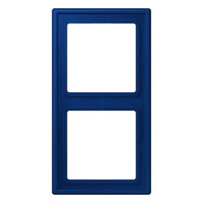 JUNG Rahmen 2-fach LC 982 261 | Unterputz | Kunststoff Duroplast | horizontal & vertikal | matt | bleu outremer foncé