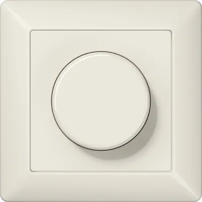 JUNG LED-Drehdimmer AS 5544.03 V | Unterputz | 20-200W | Dreh-Ausschalter | Phasenanschnitt | Duroplast | cremeweiß