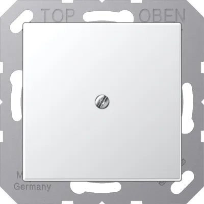 JUNG Leitungsauslass A590AAL | Unterputz Kabelauslass mit Zugentlastung | Duroplast Aluminium | 55x55mm | IP20