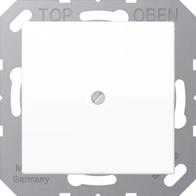 JUNG Leitungsauslass AS590AWW | Kabelauslass Unterputz | Zugentlastung & Tragring | Duroplast | 55x55 mm | alpinweiß