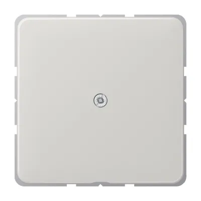 JUNG Leitungsauslass CD590ALG | Kabelauslass mit Zugentlastung & Tragring | Unterputz | Duroplast | 67x67mm | lichtgrau