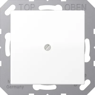 JUNG Leitungsauslass A590BFAWWM | Kabelauslass Unterputz mit Zugentlastung | Thermoplast matt | schneeweiß RAL 9016