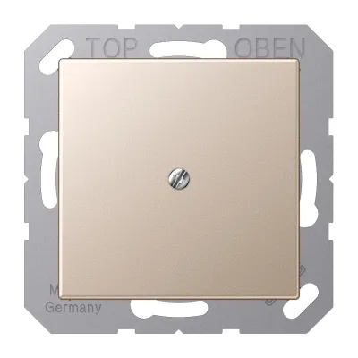 JUNG Leitungsauslass A590ACH | Unterputz Kabelauslass mit Zugentlastung | Duroplast | champagner | 55x55mm | halogenfrei