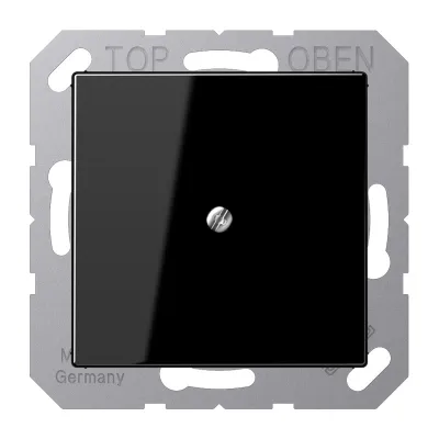JUNG Leitungsauslass A590ASW Kabelauslass | Unterputz | Zugentlastung | Tragring | Duroplast glänzend | 55x55 mm