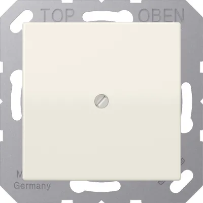 JUNG Leitungsauslass AS590A | Kabelauslass Unterputz | mit Zugentlastung & Tragring | Duroplast | 55x55 mm | cremeweiß