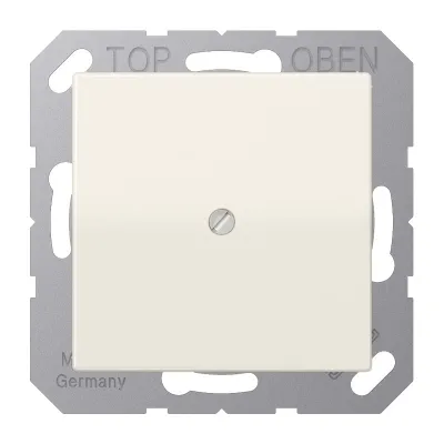 JUNG Leitungsauslass AS590A | Kabelauslass Unterputz | mit Zugentlastung & Tragring | Duroplast | 55x55 mm | cremeweiß