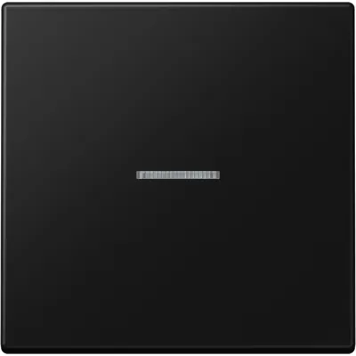JUNG Wippe für Taster LS101KO5SWM | KNX Schalter 1-fach | Lichtleiter | matt | Duroplast | 70x70mm | graphitschwarz