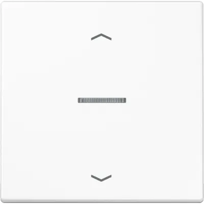 JUNG Wippe LS101KO5PWW für KNX Taster 1fach | Jalousie | Pfeilsymbole | Lichtleiter | Duroplast | 70x70mm | alpinweiß