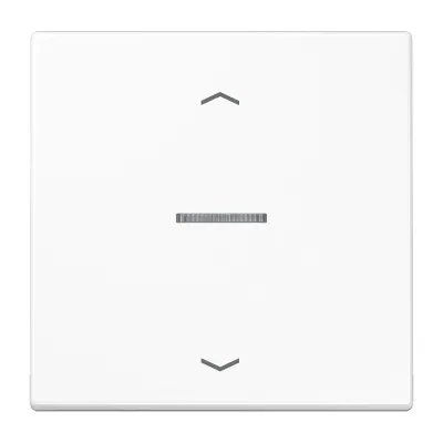 JUNG Wippe LS101KO5PWW für KNX Taster 1fach | Jalousie | Pfeilsymbole | Lichtleiter | Duroplast | 70x70mm | alpinweiß
