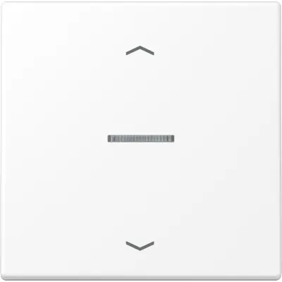 JUNG Wippe LS 101 KO5P WWM für KNX Taster 1fach | Jalousie | Pfeilsymbol | Duroplast | 70x70 mm | schneeweiß matt