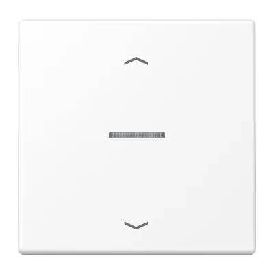 JUNG Wippe LS 101 KO5P WWM für KNX Taster 1fach | Jalousie | Pfeilsymbol | Duroplast | 70x70 mm | schneeweiß matt