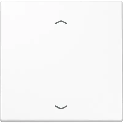 JUNG Wippe LS101PWW für KNX Taster 1fach | Jalousie | Symbol Pfeile | Duroplast glänzend | 70x70 mm | alpinweiß RAL 9016