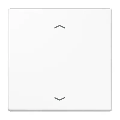 JUNG Wippe LS101PWW für KNX Taster 1fach | Jalousie | Symbol Pfeile | Duroplast glänzend | 70x70 mm | alpinweiß RAL 9016