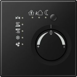 JUNG LS 2178 SWM Raumtemperaturregler UP LS KNX gra-sw mt