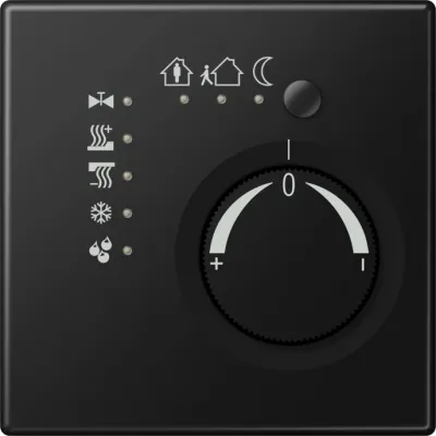 JUNG Raumtemperaturregler KNX Stetigregler LS 2178 SWM | Unterputz | 4 digitale Eingänge | graphitschwarz