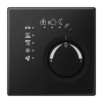 JUNG Raumtemperaturregler KNX Stetigregler LS 2178 SWM | Unterputz | 4 digitale Eingänge | graphitschwarz