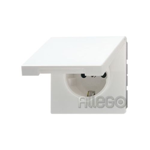 Bild: Jung LS1520KIKLWW SCHUKO Steckdose m.Klappd.KI